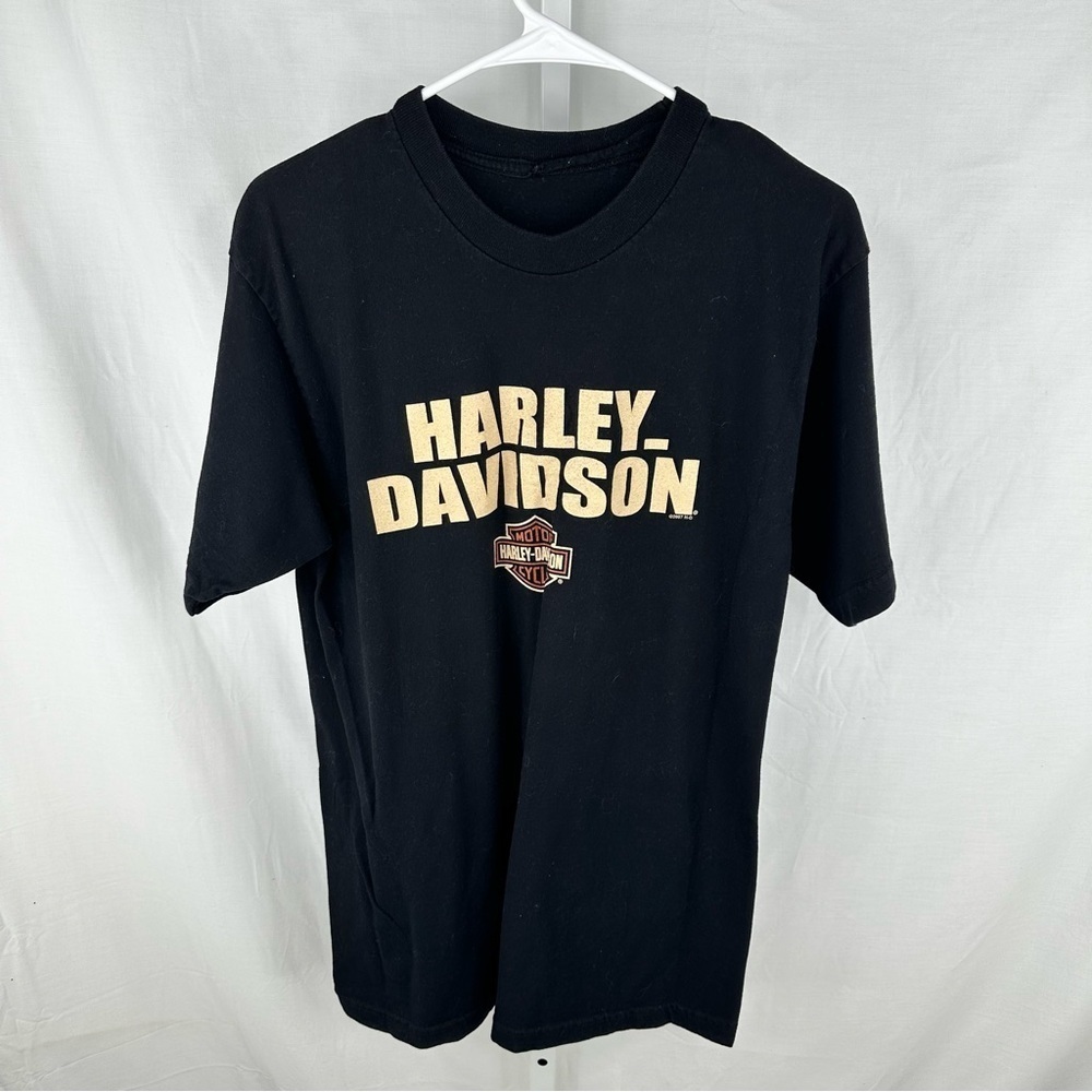Harley Davidson Men’s Black Chattanooga Tennessee Shirt Size measured medium